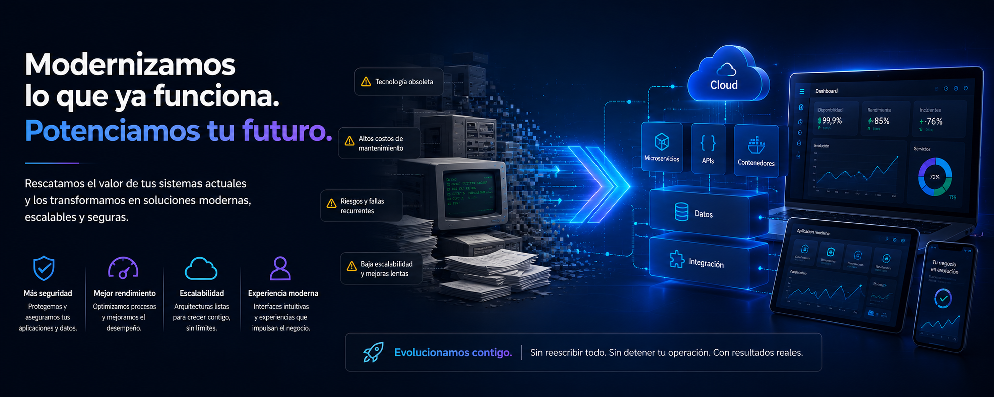 Modernización de sistemas obsoletos hacia una arquitectura segura, escalable, integrada y preparada para el futuro